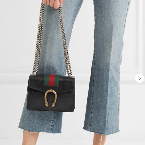 Gucci Handbags - Gucci Dionysus Mini Textured-Leather Shoulder Bag